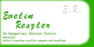 evelin reszler business card